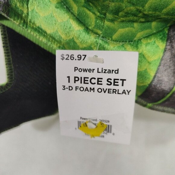 PJ Masks Green Power Lizard Costume Toddler One Size Halloween NEW w/FLAW - Picture 2 of 8